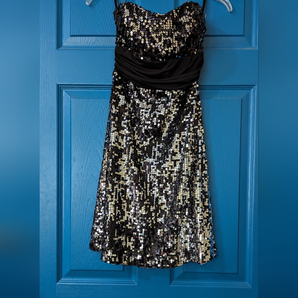 Little black sequin dress speechless